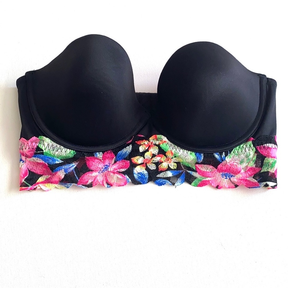 Victoria’s Secret strapless Floral bustier, 34C